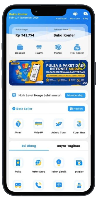Aplikasi Buka Konter Tampilan 1
